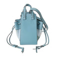 Loewe Blue Leather Canvas Shoulder Bag (Pre-Owned)