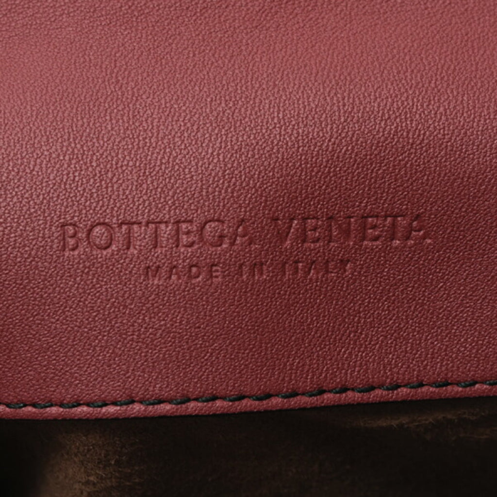 Bottega Veneta Intrecciato Red Color Intrecciato Pochette Shoulder Bag (Pre-Owned)