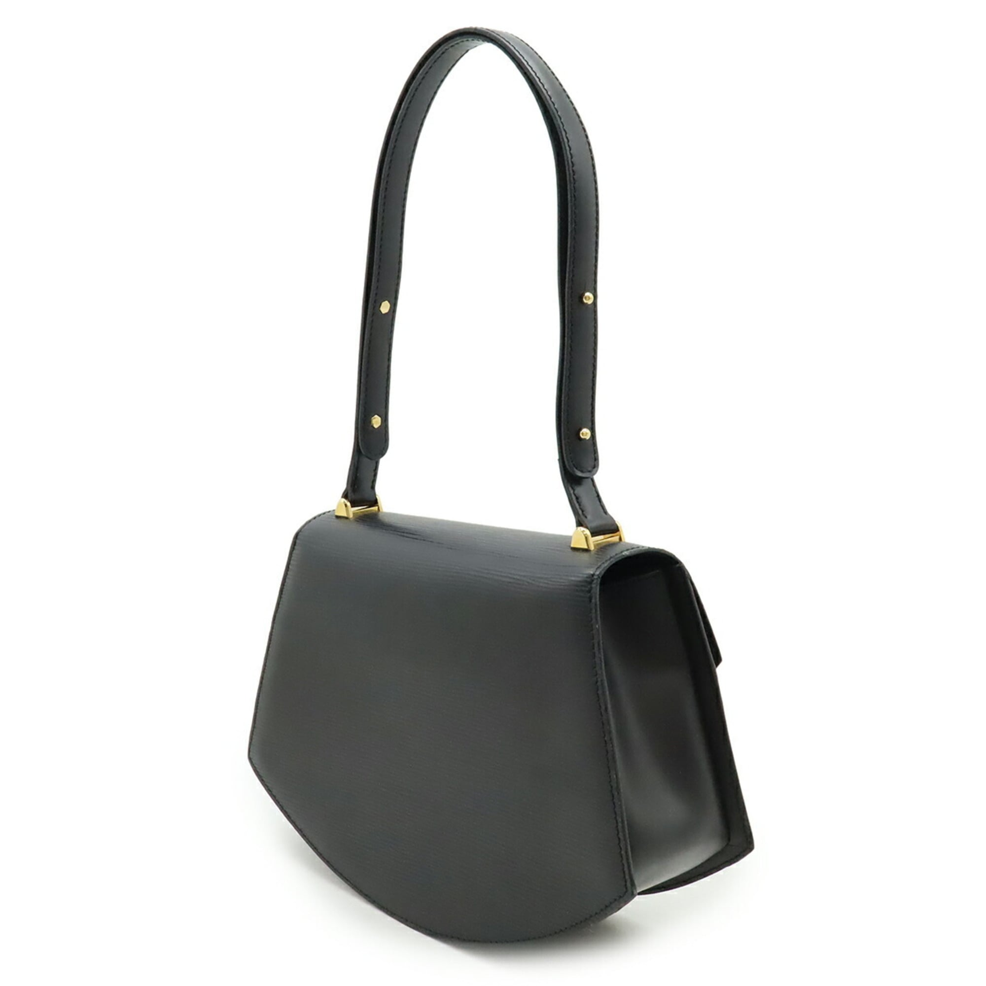 Louis Vuitton Black Noir Epi Leather Handbag Shoulder Bag (Pre-Owned)