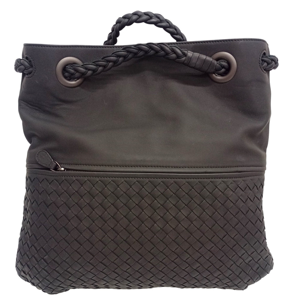 Bottega Veneta Black Leather Handbag (Pre-Owned)