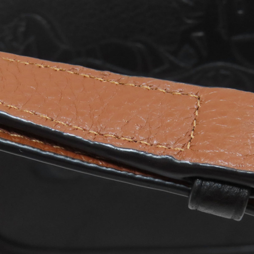 Coach Black Leather Saddle Bag Shoulder Bag (Pre-Owned)