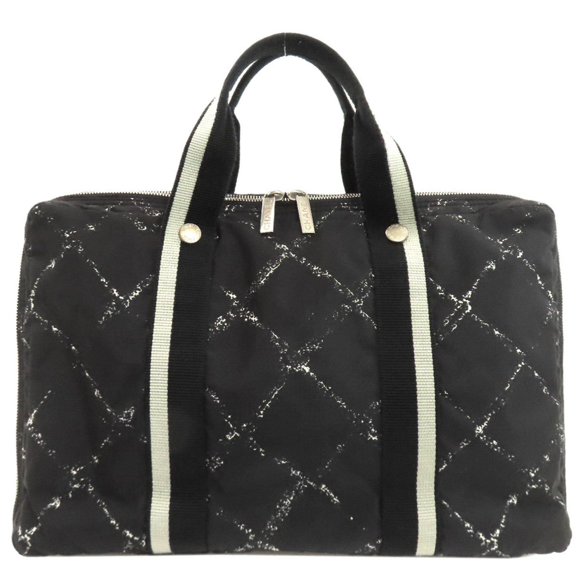 Chanel Black Nylon Tote Bag (Pre-Owned)