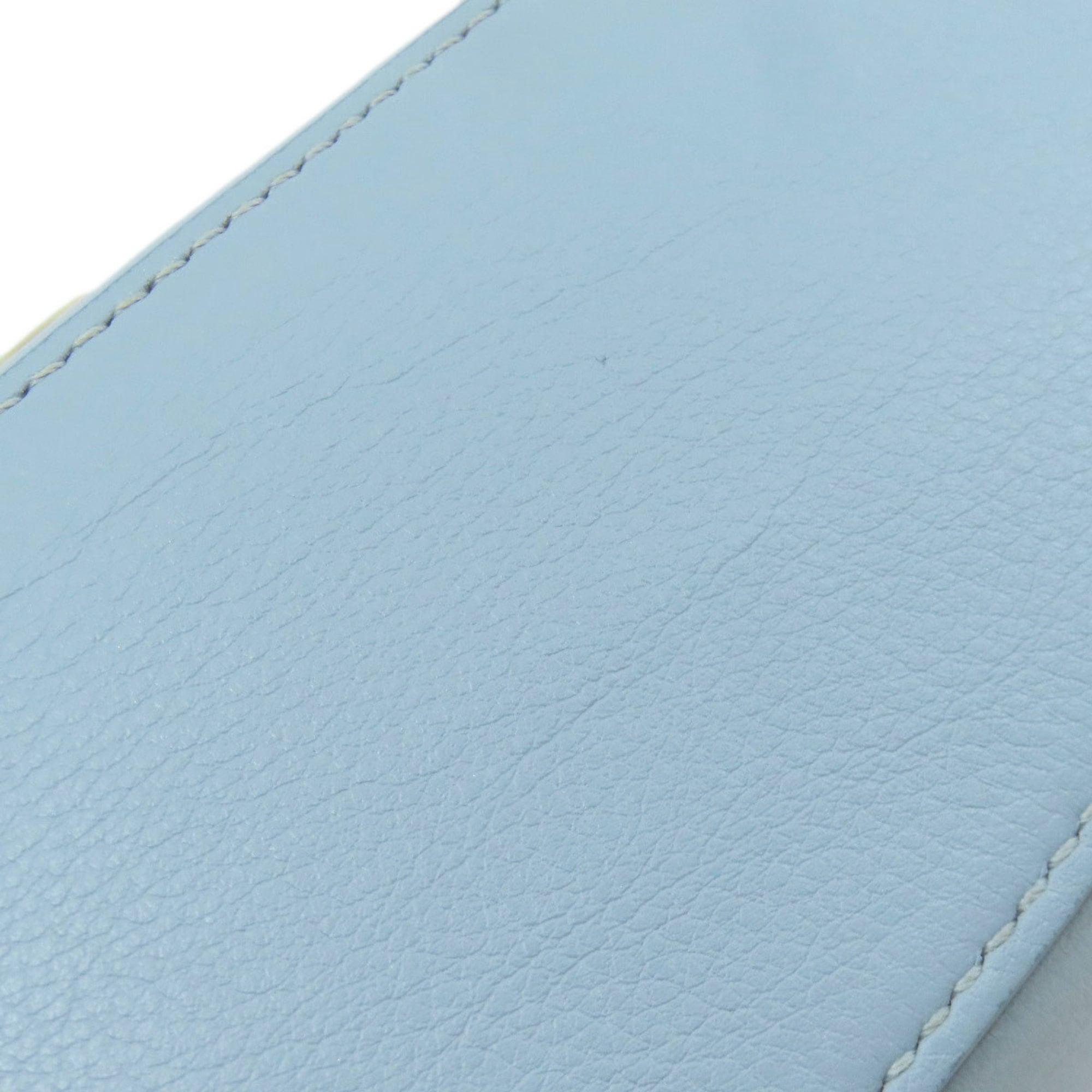 Salvatore Ferragamo Light Blue Leather Shoulder Bag (Pre-Owned)