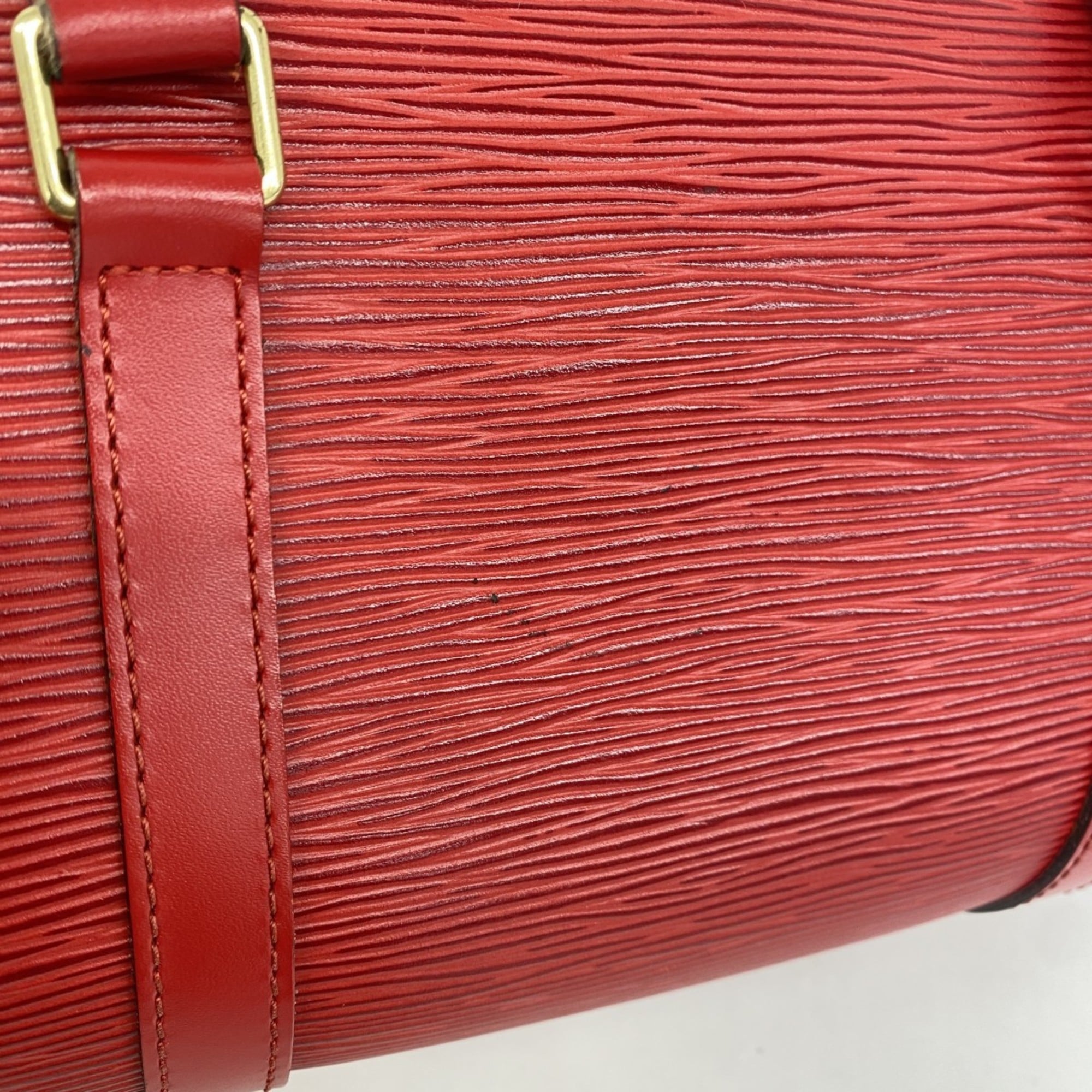Louis Vuitton Castilian Red Handbag (Pre-Owned)