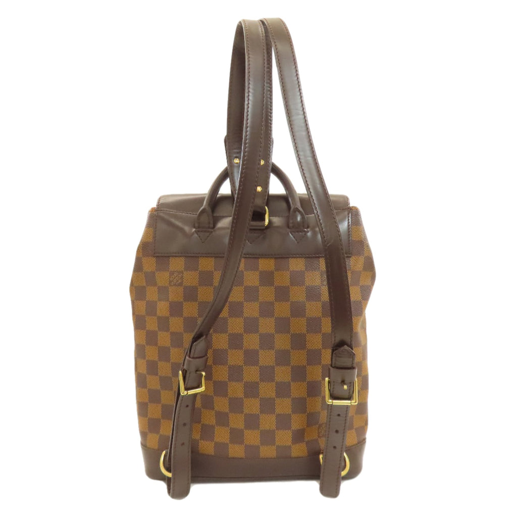 Louis Vuitton Damier Canvas Ebene Damier Canvas Backpack (Pre-Owned)