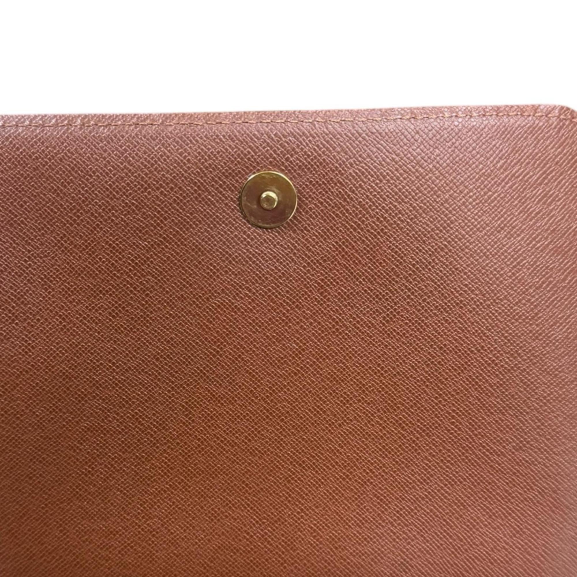 Louis Vuitton Brown Monogram Canvas Shoulder Bag (Pre-Owned)