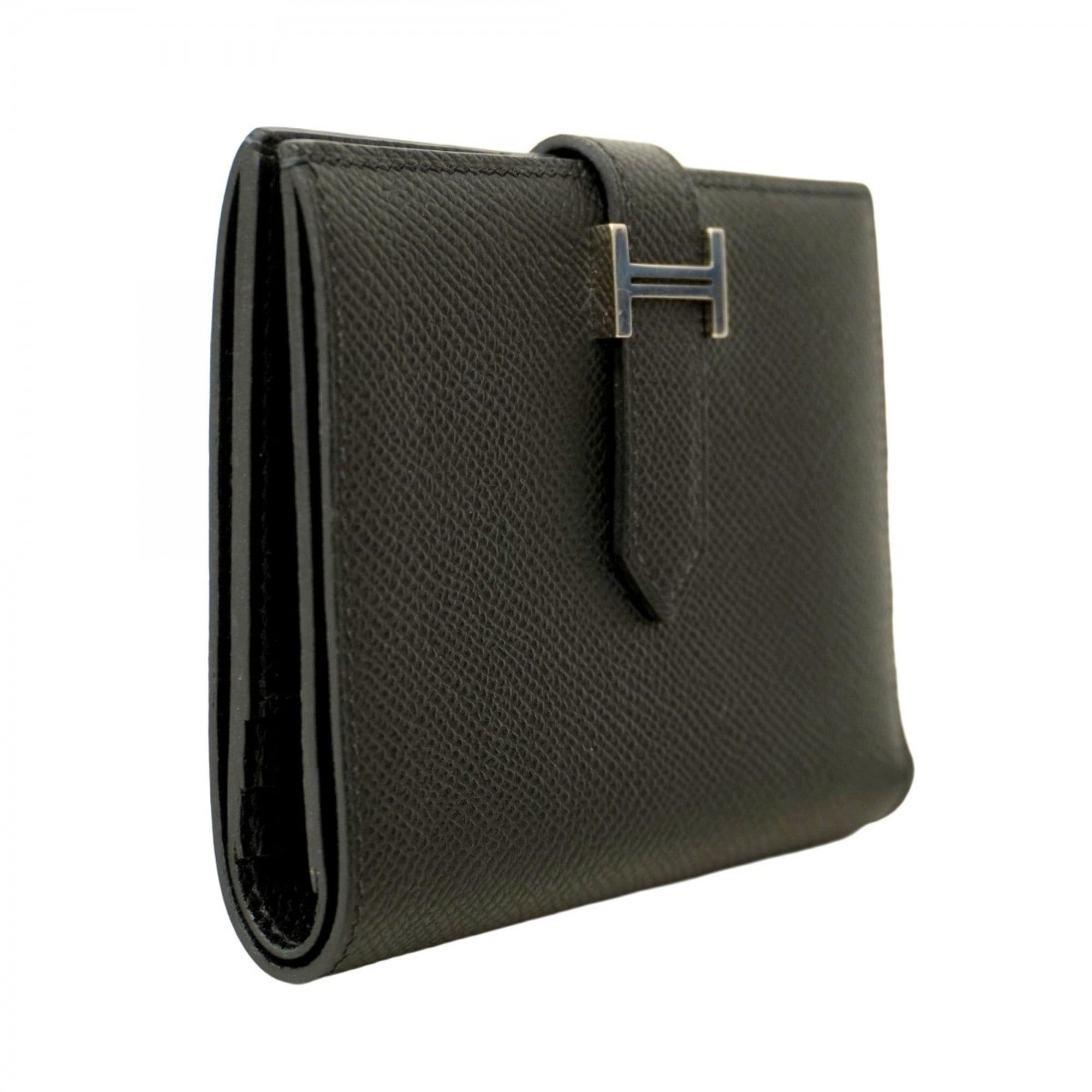 Hermes Black Epsom Leather Wallet (Bi-Fold) (Pre-Owned)