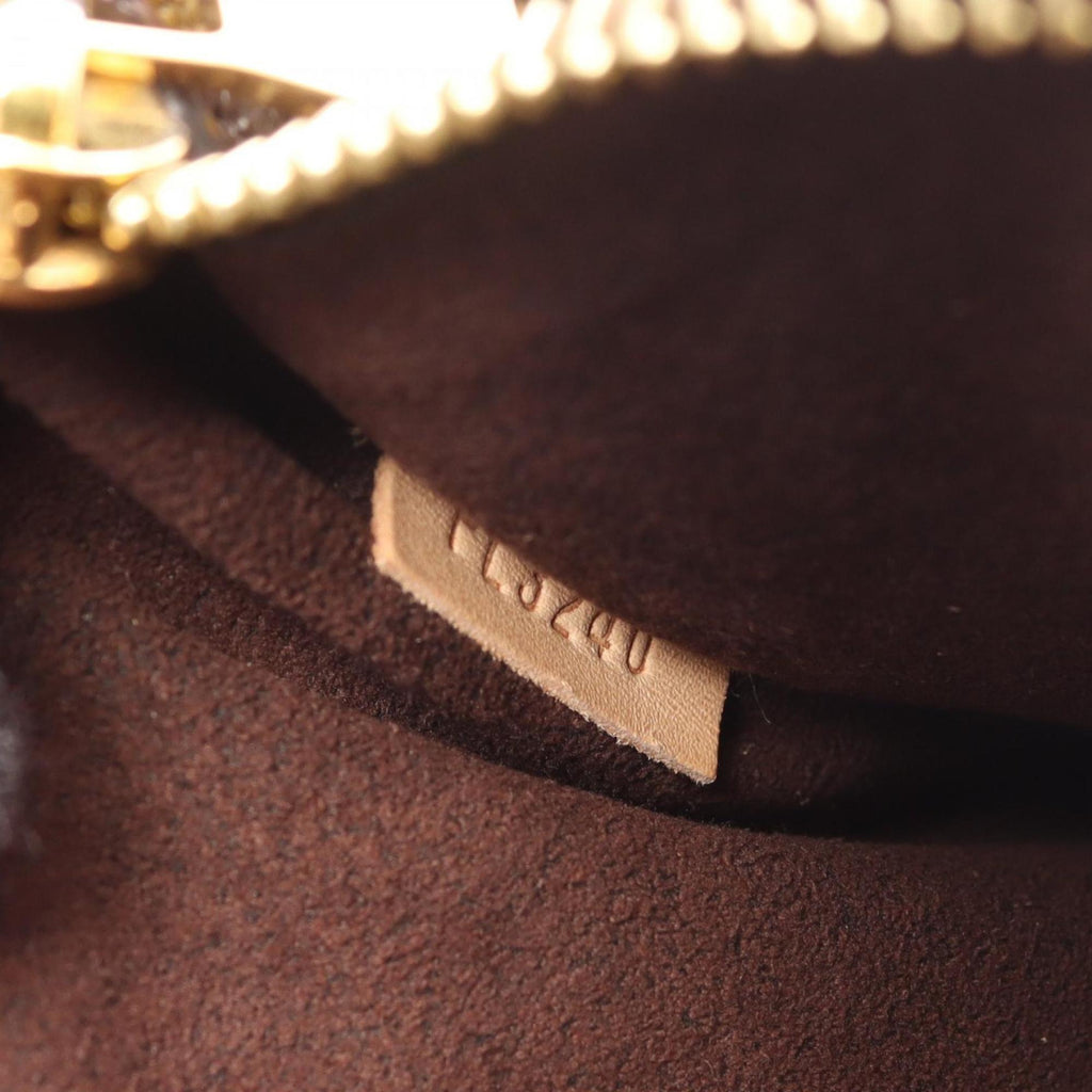 Louis Vuitton Brown Monogram Coated Canvas Leather Handbag Pochette (Pre-Owned)