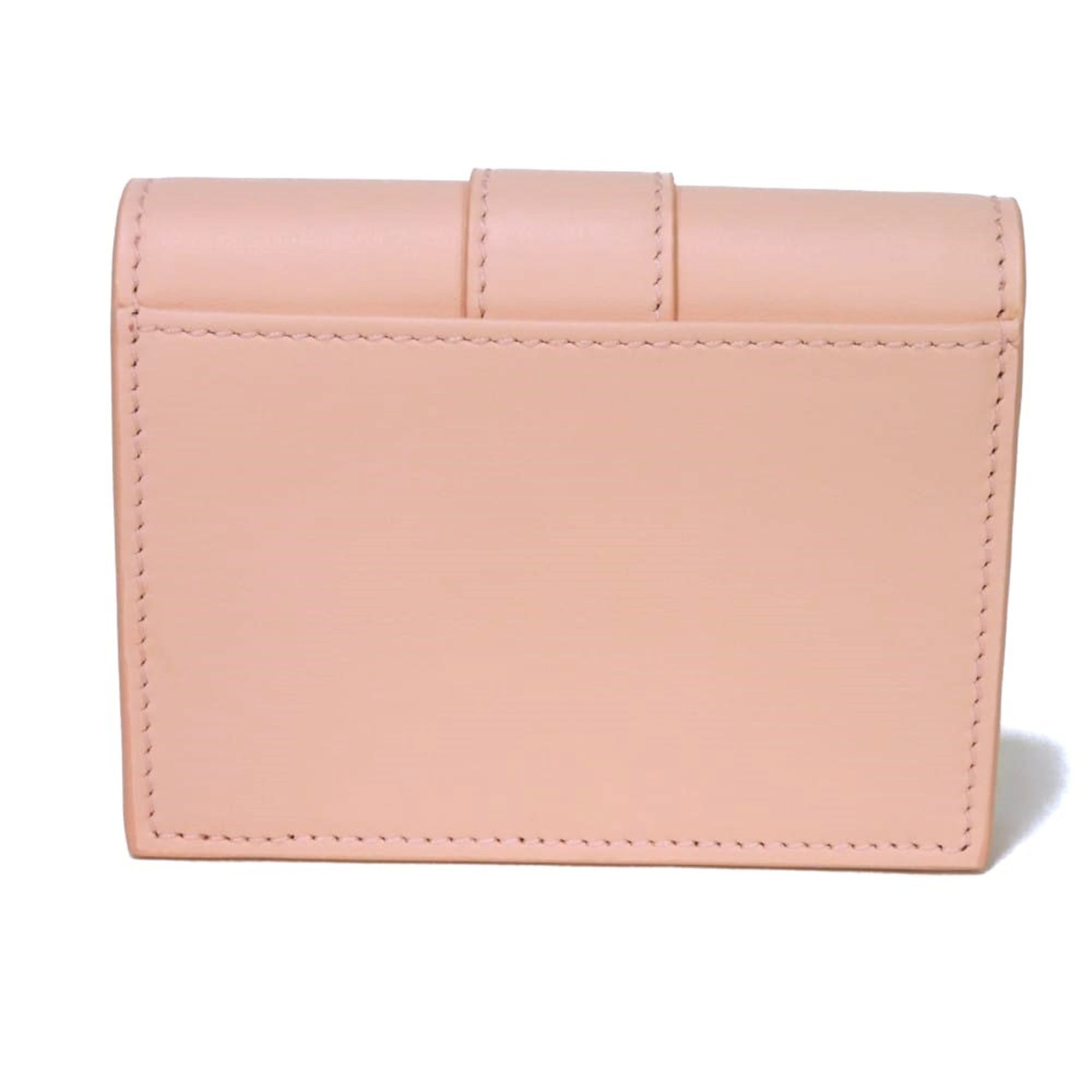 Salvatore Ferragamo Gancini Pink Leather Wallet (Bi-Fold) (Pre-Owned)