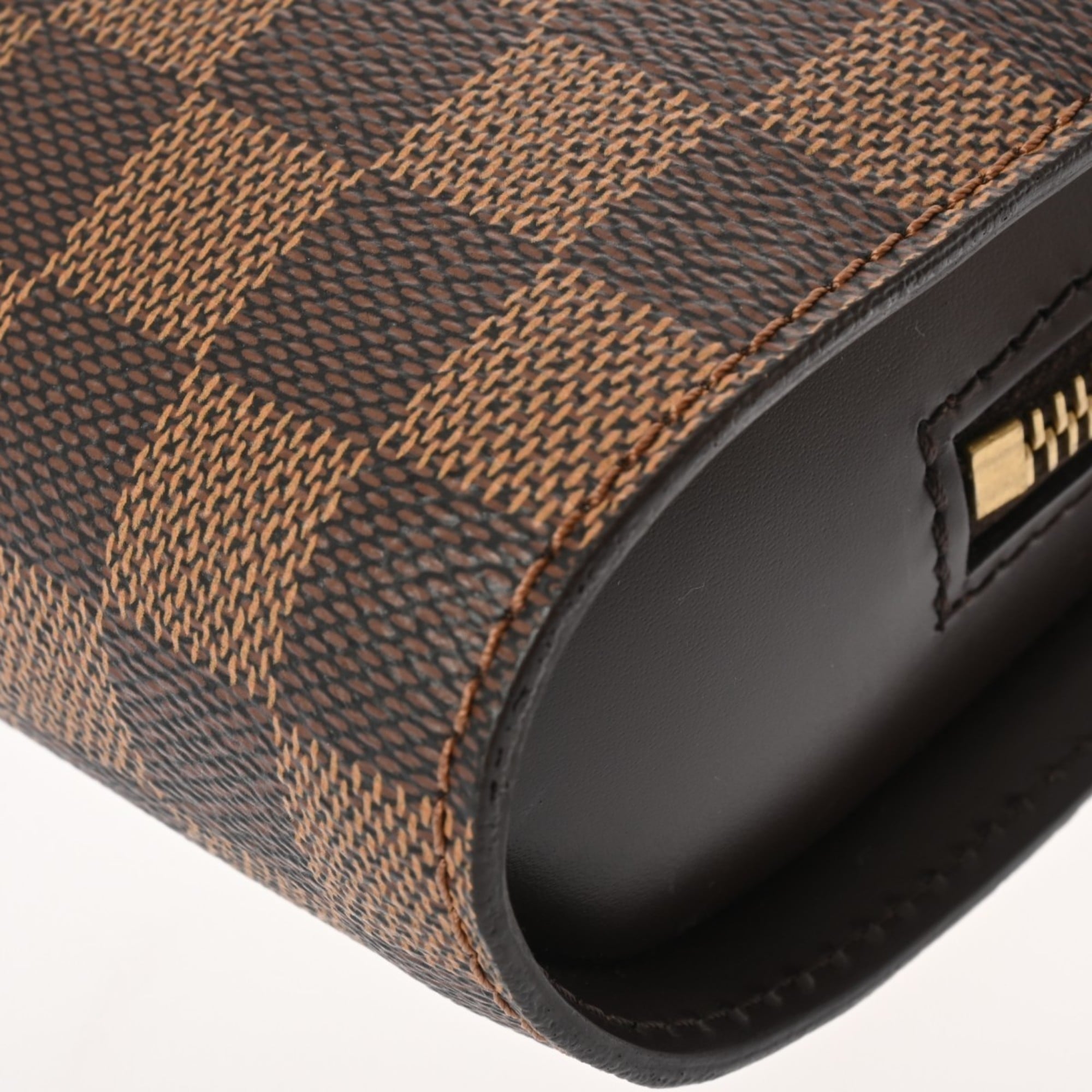 Louis Vuitton Brown Damier Canvas Clutch Bag (Pre-Owned)