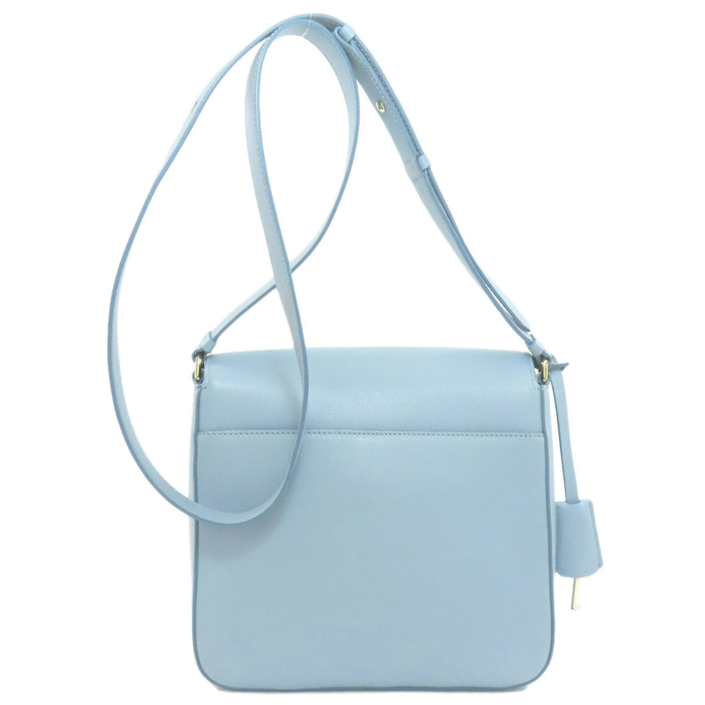 Salvatore Ferragamo Light Blue Leather Shoulder Bag (Pre-Owned)