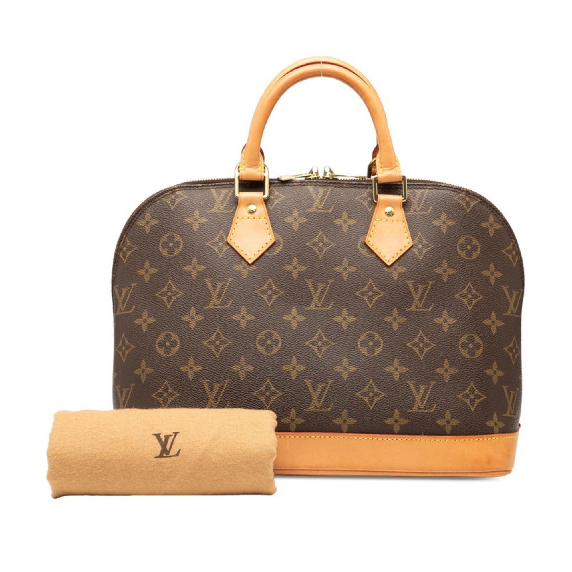 Louis Vuitton Brown Pvc Leather Handbag (Pre-Owned)