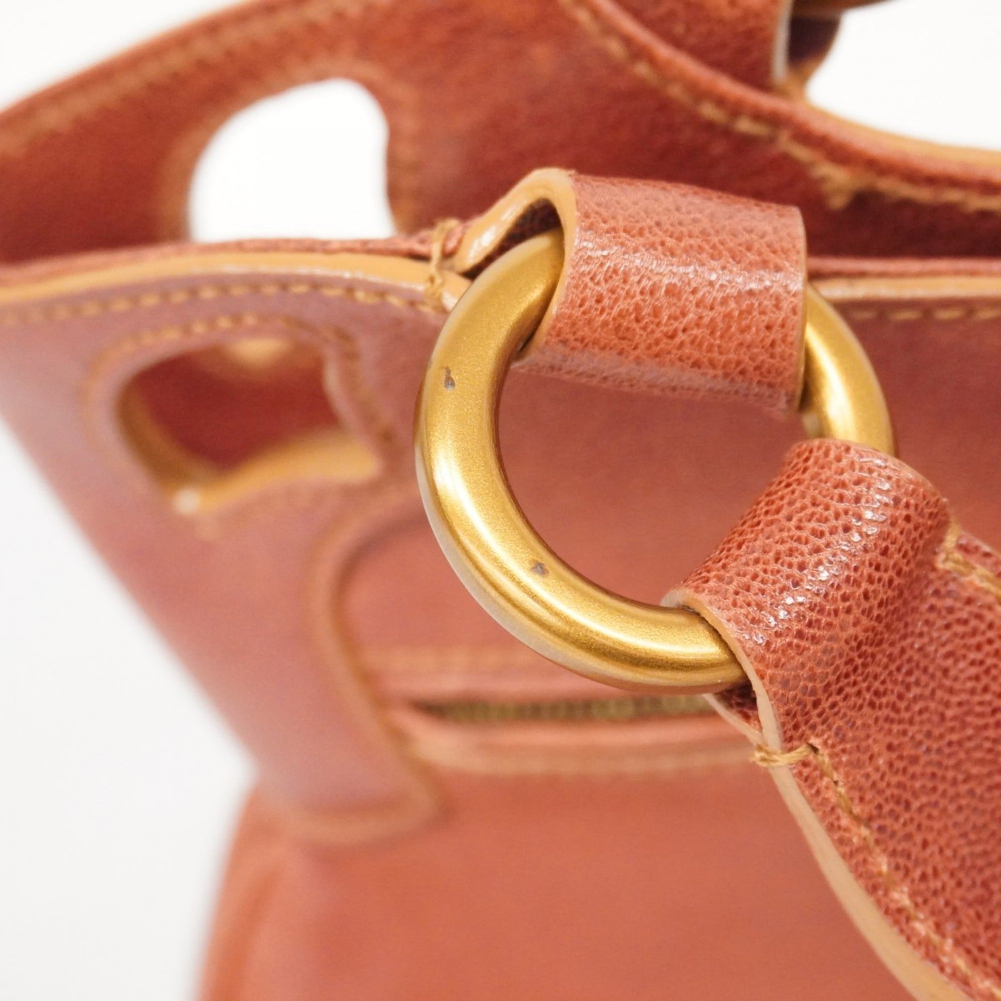 Cartier Brown Leather Handbag (Pre-Owned)