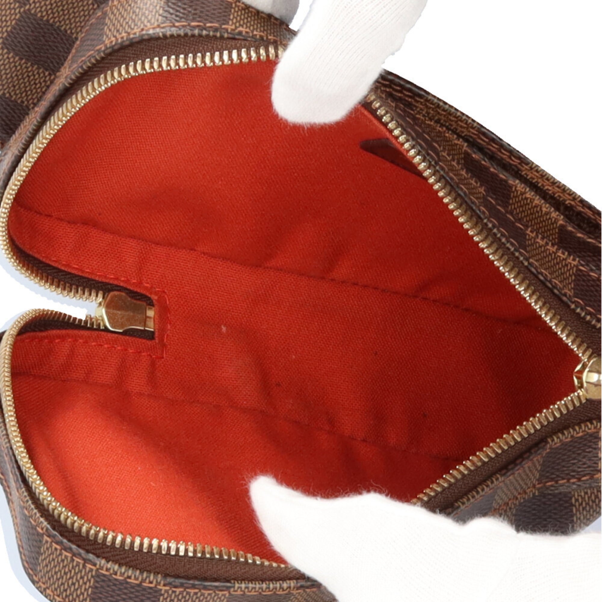 Louis Vuitton Damier Brown Damier Canvas Fanny Pack Shoulder Bag Sling Bag (Pre-Owned)