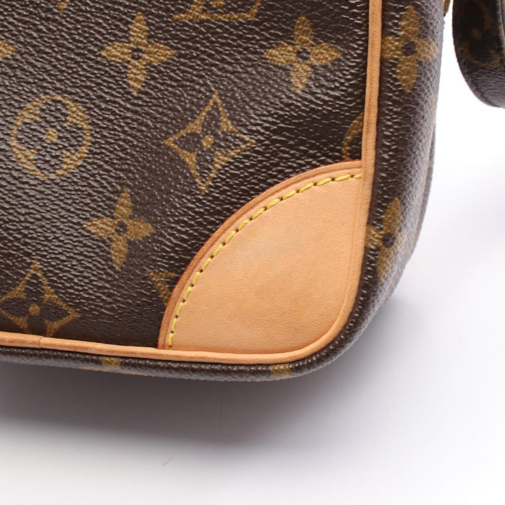 Louis Vuitton Brown Monogram Coated Canvas Leather Shoulder Bag (Pre-Owned)