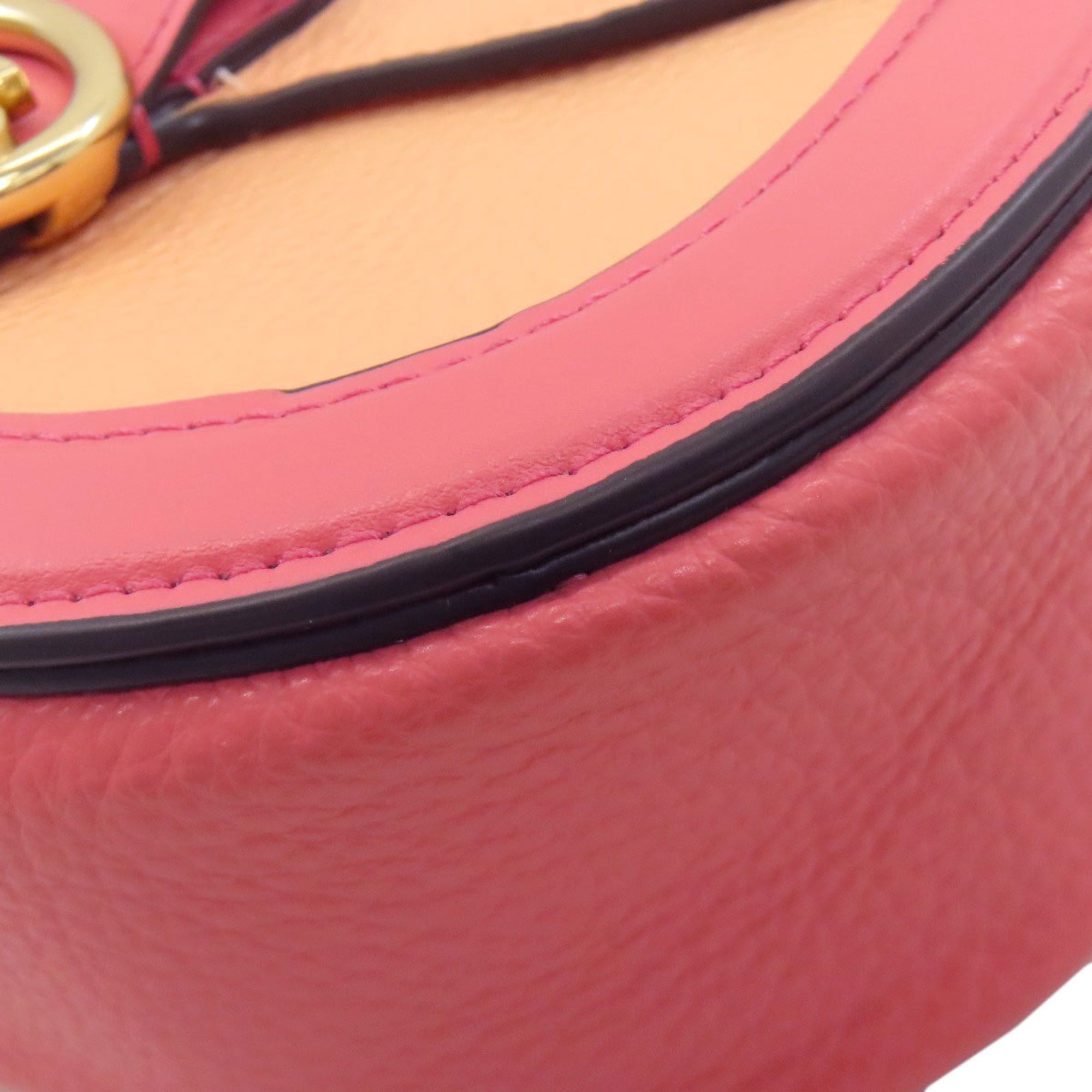 Coach Pink Leather Shoulder Bag (Pre-Owned)