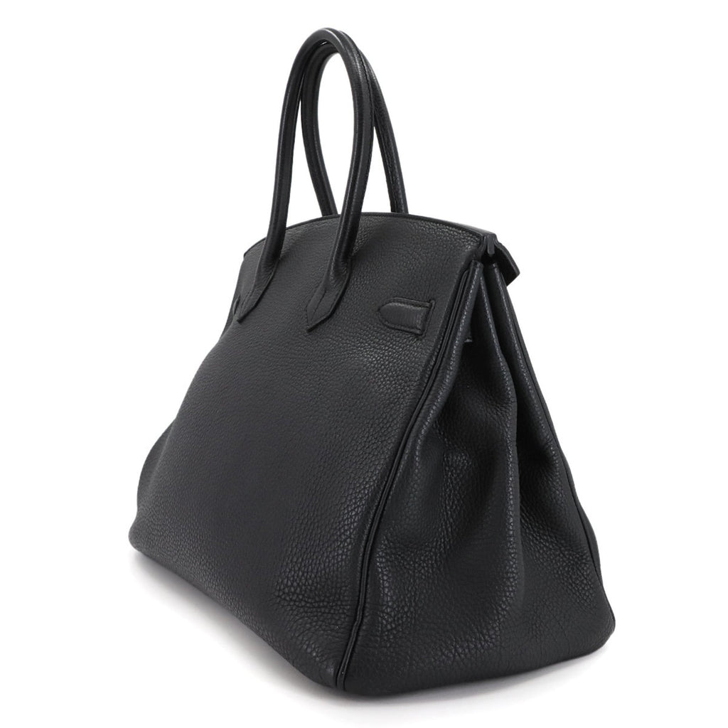 Hermes Black Togo Leather Handbag (Pre-Owned)
