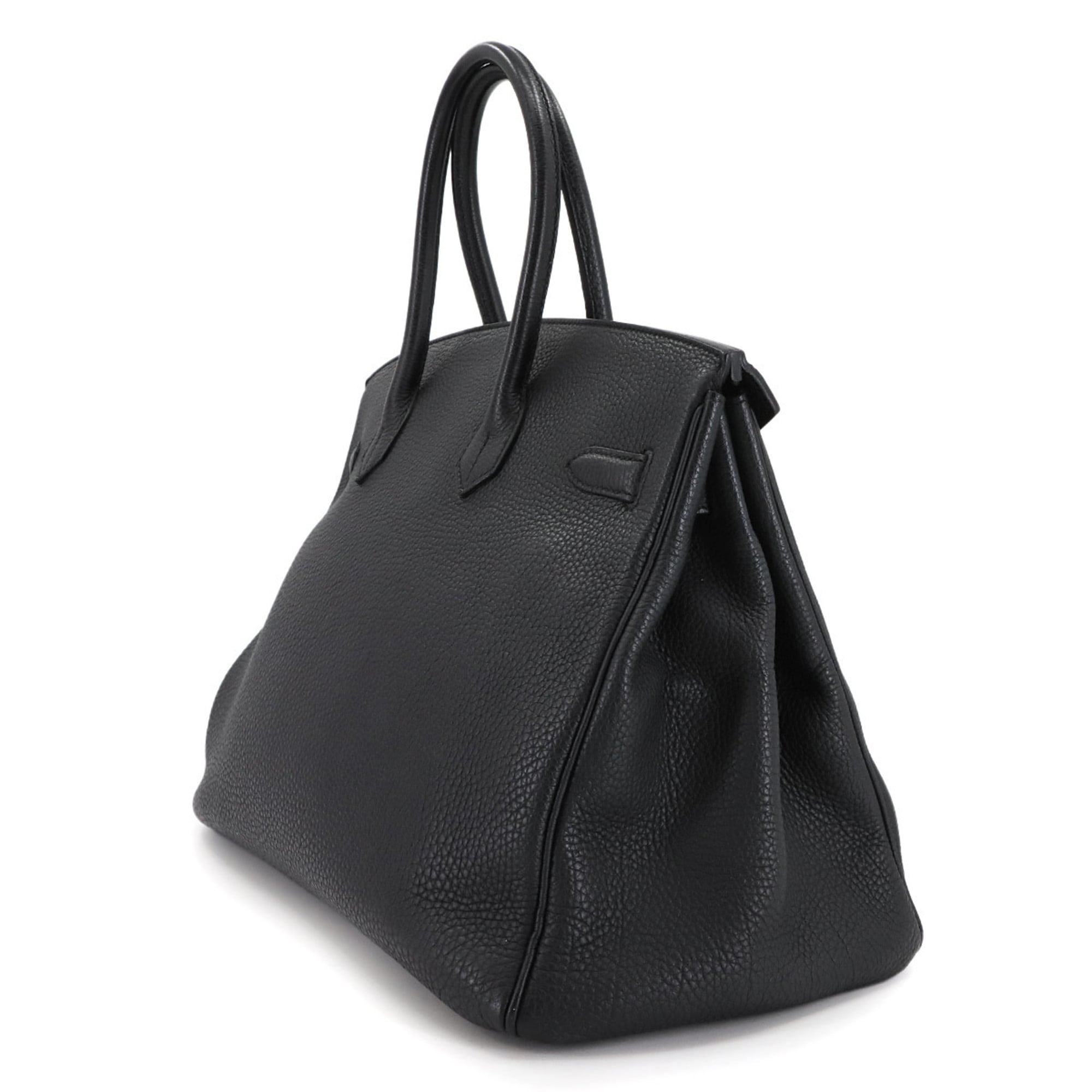 Hermes Black Togo Leather Handbag (Pre-Owned)