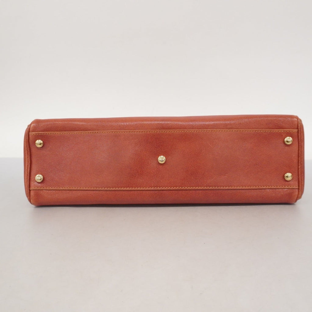 Cartier Brown Leather Handbag (Pre-Owned)