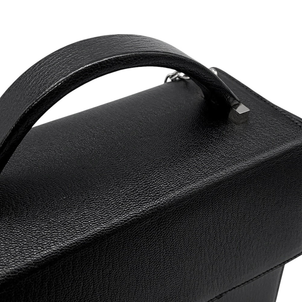 Hermes Black Chevre Myzore Leather Shoulder Bag (Pre-Owned)