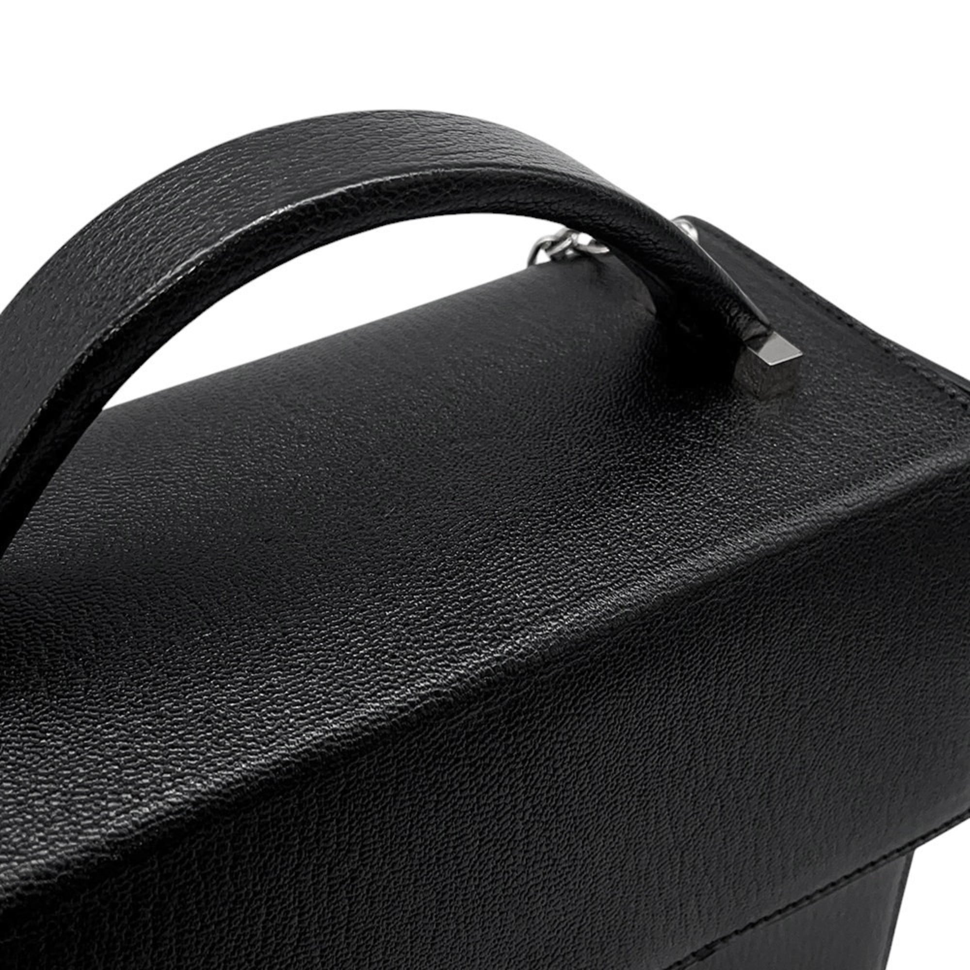 Hermes Black Chevre Myzore Leather Shoulder Bag (Pre-Owned)