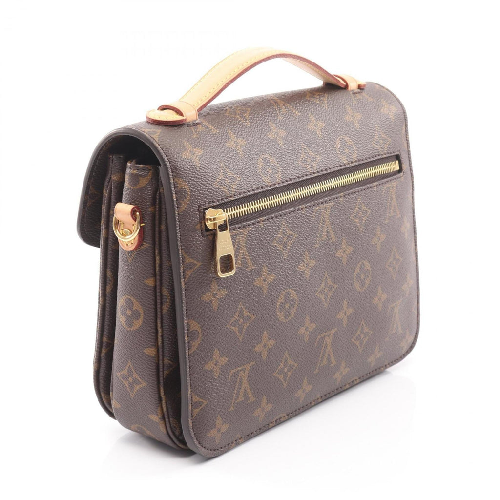 Louis Vuitton Brown Monogram Monogram Leather Handbag Pochette (Pre-Owned)