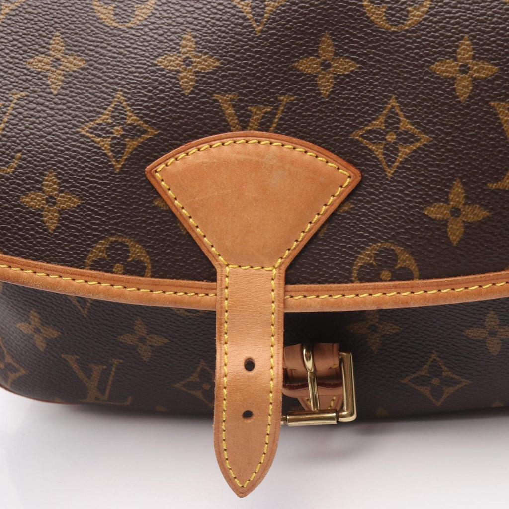 Louis Vuitton Brown Monogram Coated Canvas Leather Shoulder Bag (Pre-Owned)