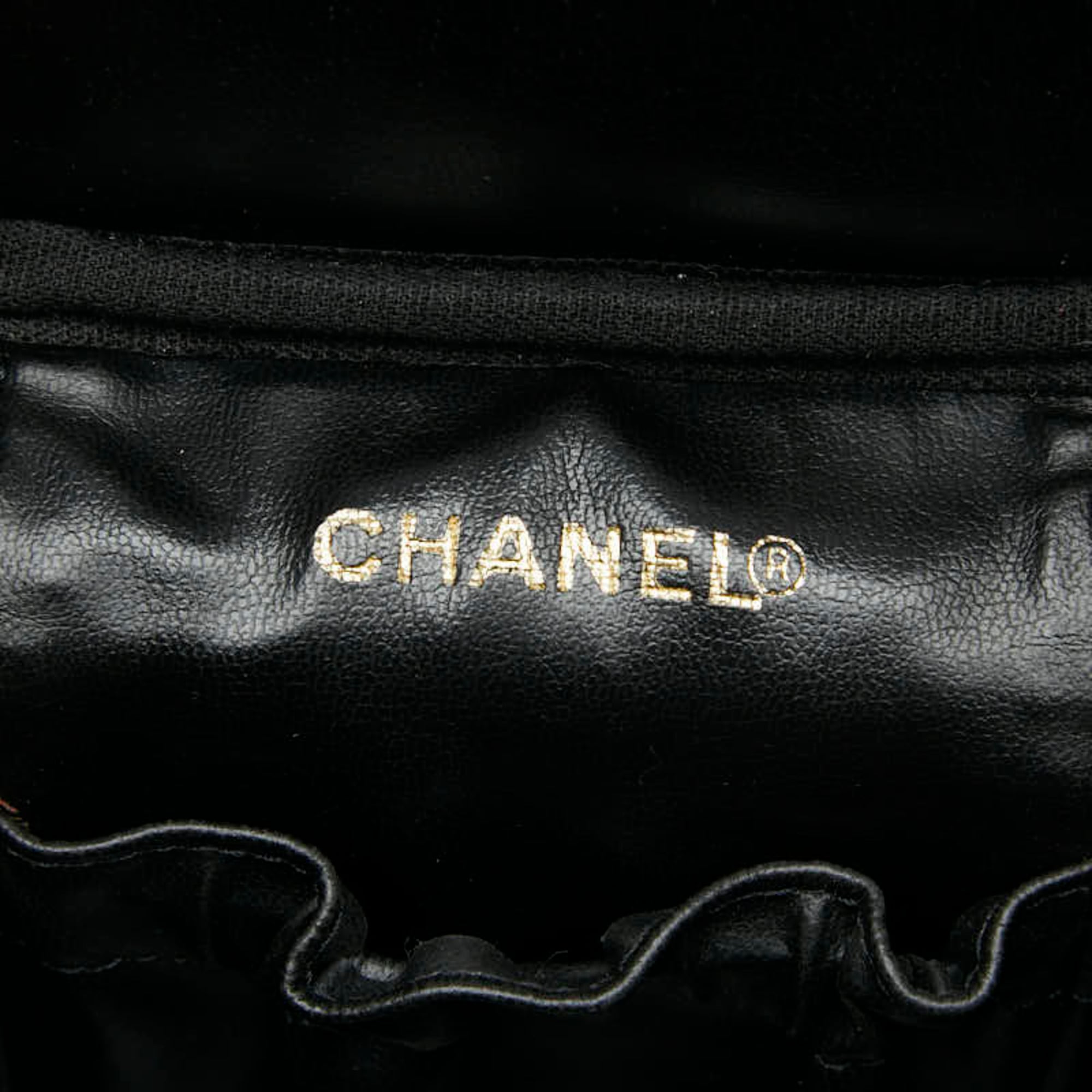 Chanel Black Grained Calfskin Vanity Bag (Pre-Owned)