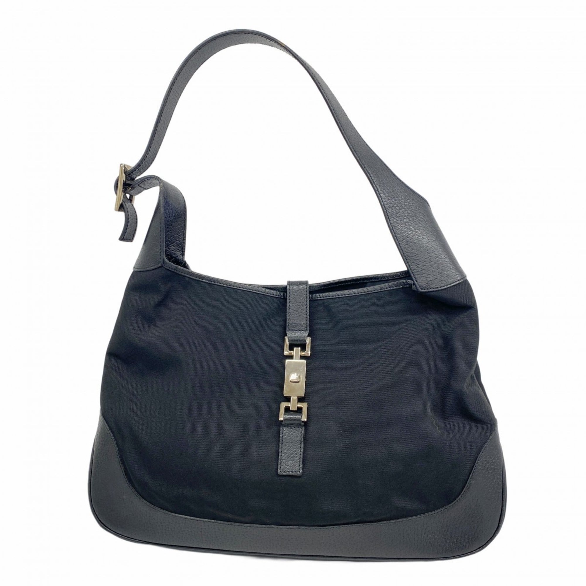 Gucci Black Nylon Canvas Handbag (Pre-Owned)
