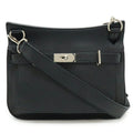Hermes Jypsiere Black Taurillon Clemence Leather Shoulder Bag (Pre-Owned)