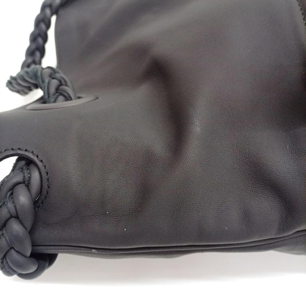 Bottega Veneta Black Leather Handbag (Pre-Owned)