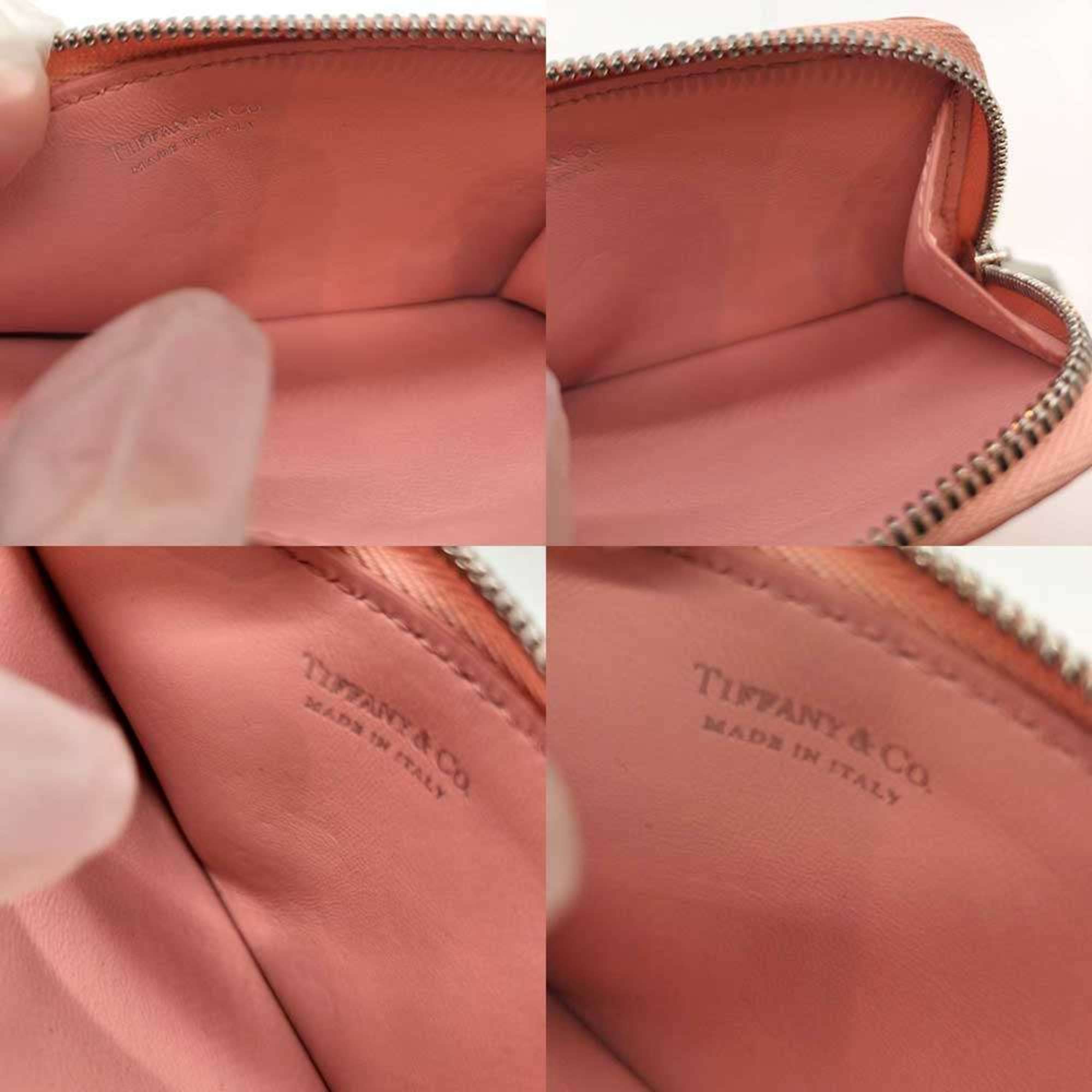 Tiffany Pink Leather Coin Purse/Coin Case (Pre-Owned)