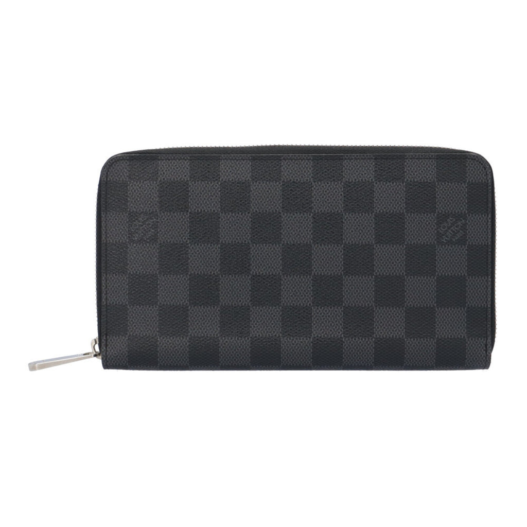 Louis Vuitton Black Gray Damier Graphite Canvas Long Wallet (Bi-Fold) (Pre-Owned)
