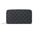 Louis Vuitton Black Gray Damier Graphite Canvas Long Wallet (Bi-Fold) (Pre-Owned)
