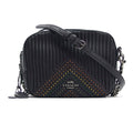 Coach Black Leather Clutch Bag Shoulder Bag (Pre-Owned)