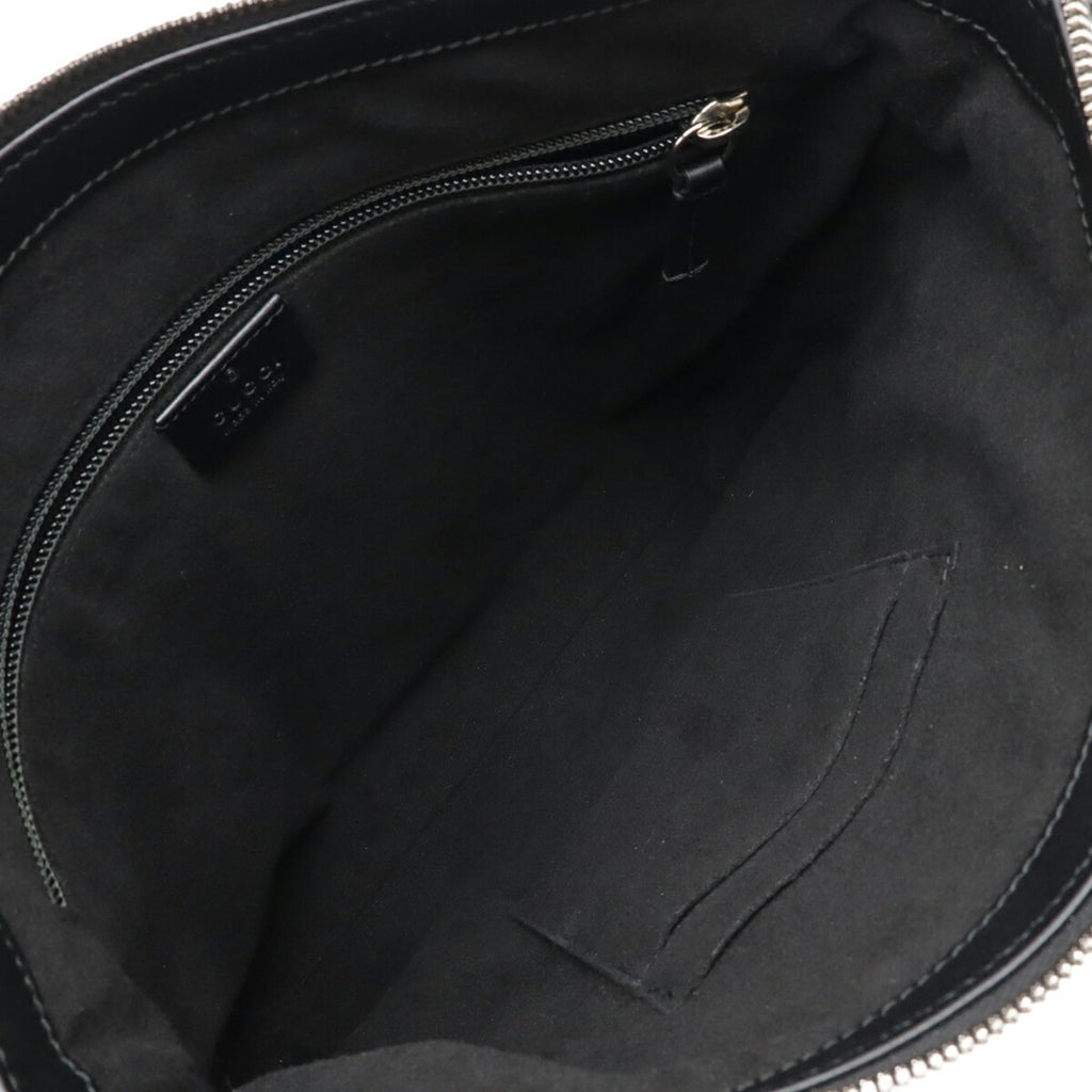 Gucci Beige Black Green Red Color Gg Supreme Leather Shoulder Bag (Pre-Owned)