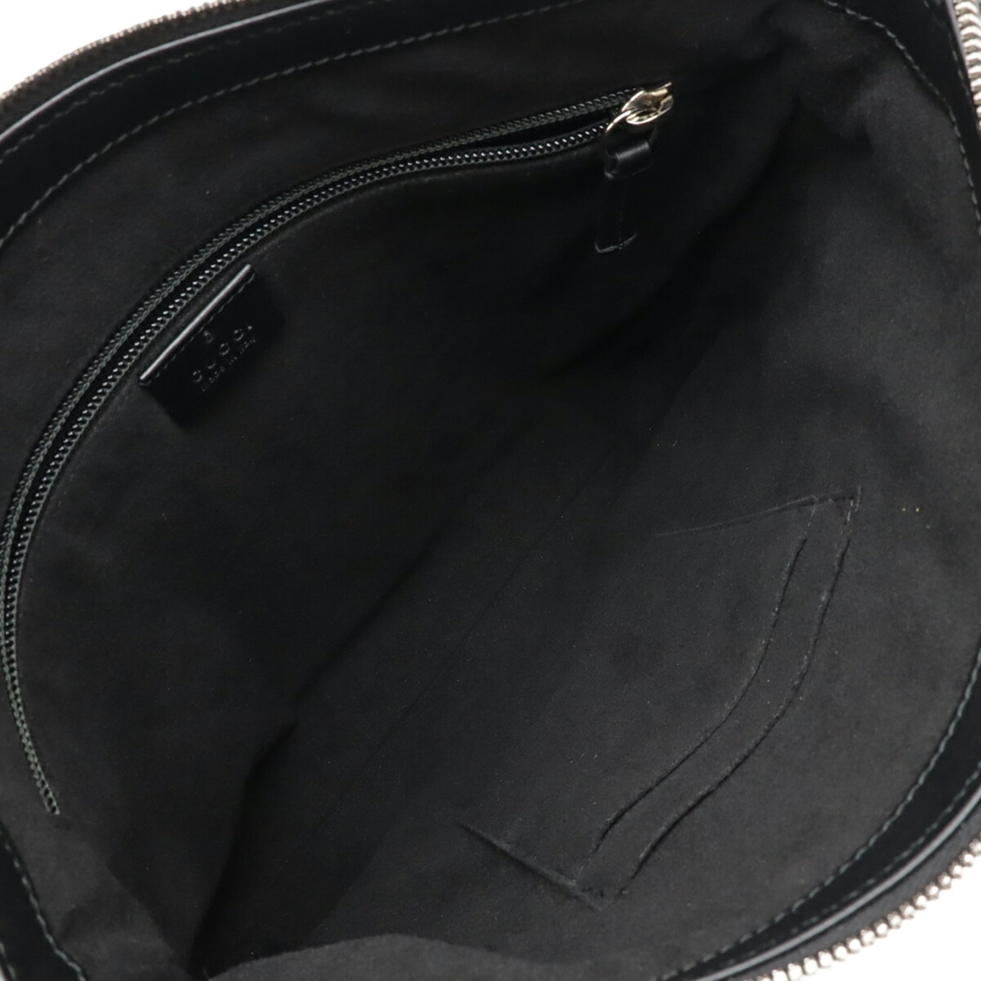 Gucci Beige Black Green Red Color Gg Supreme Leather Shoulder Bag (Pre-Owned)