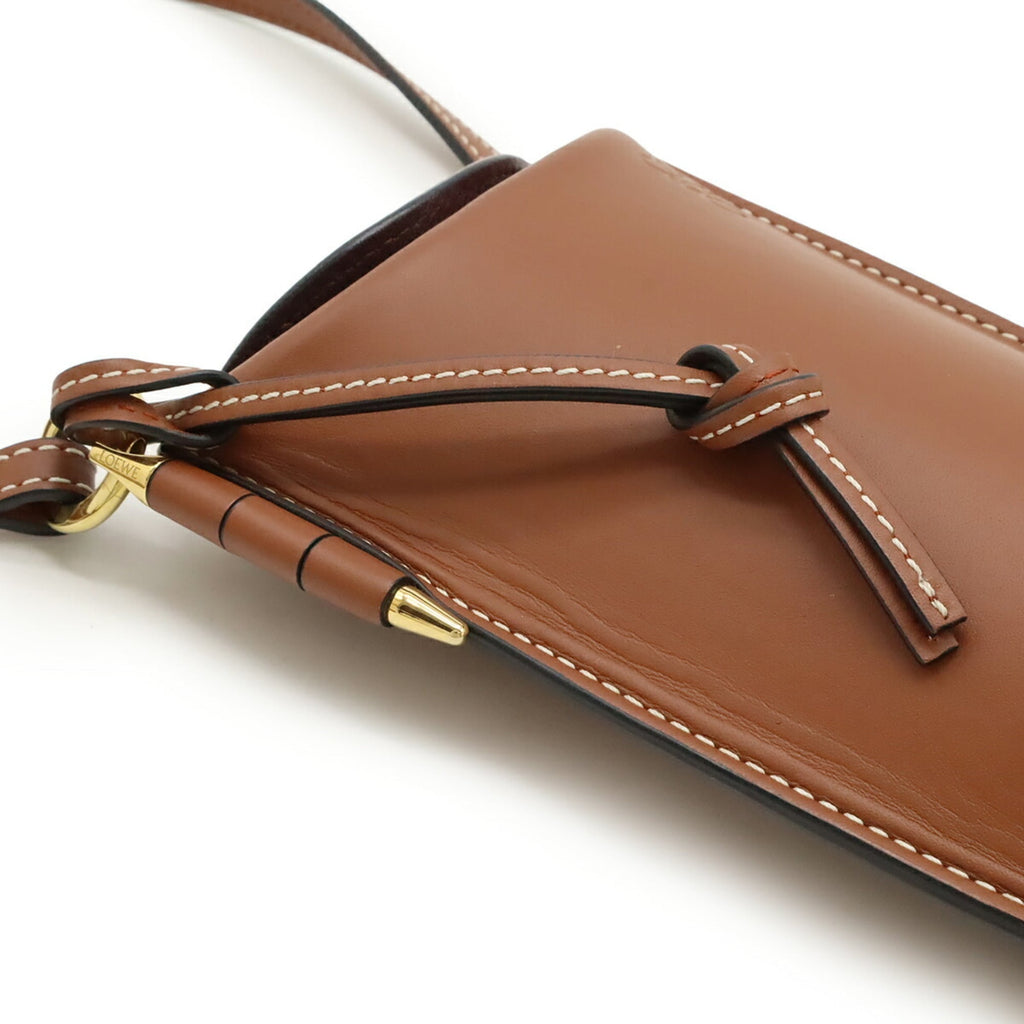 Loewe Brown Leather Pochette Pouch Shoulder Bag (Pre-Owned)