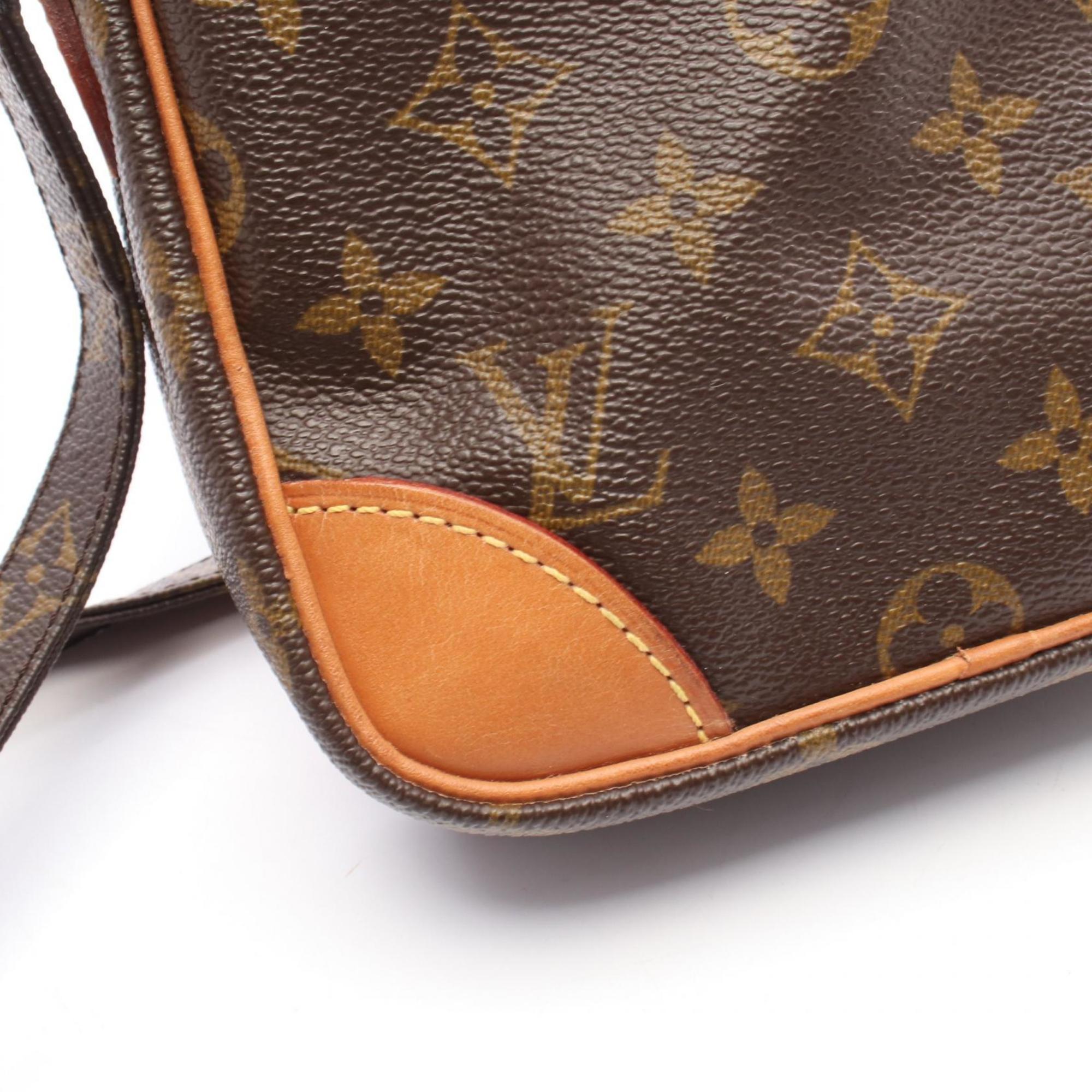 Louis Vuitton Brown Monogram Coated Canvas Leather Shoulder Bag (Pre-Owned)