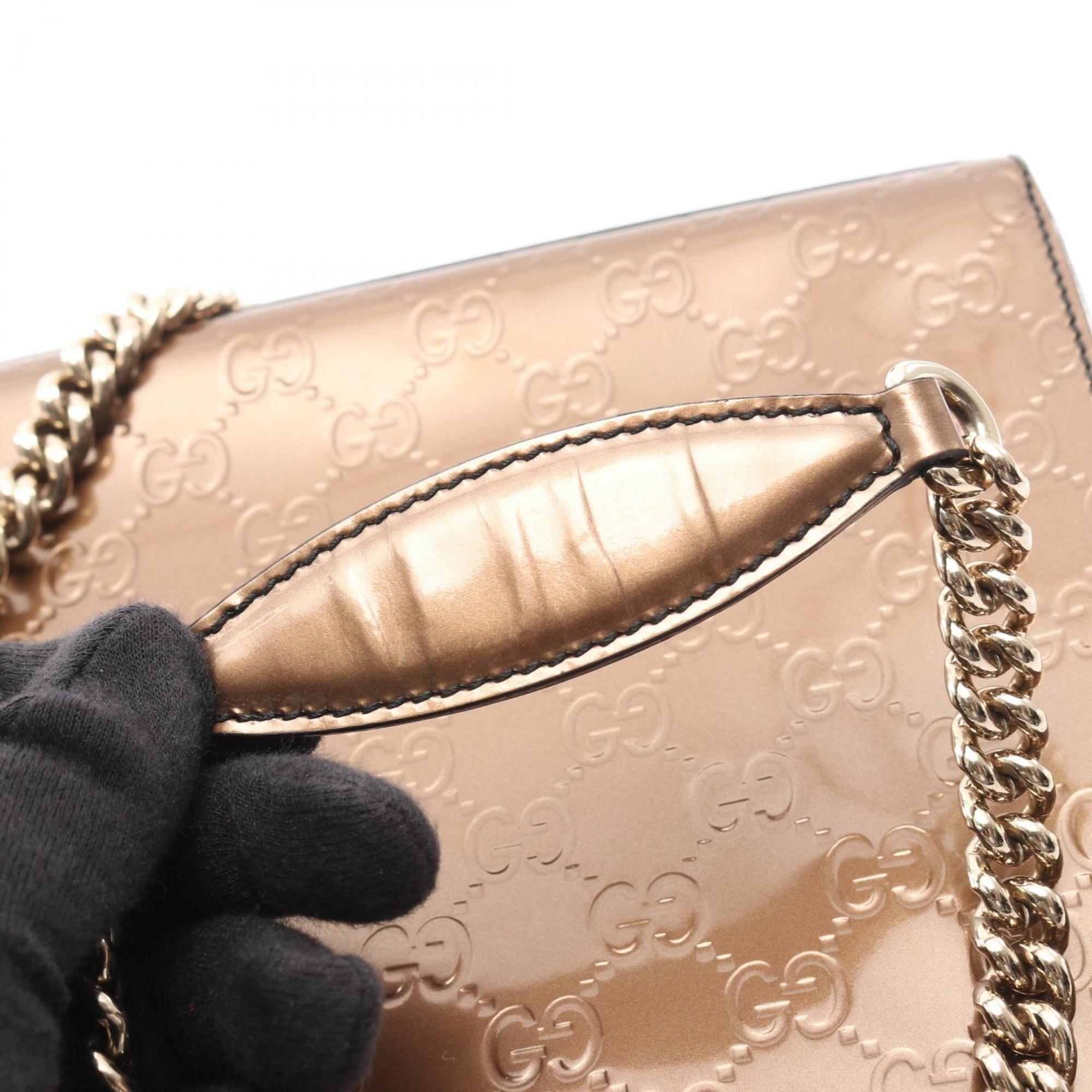 Gucci Beige Leather Shoulder Bag (Pre-Owned)