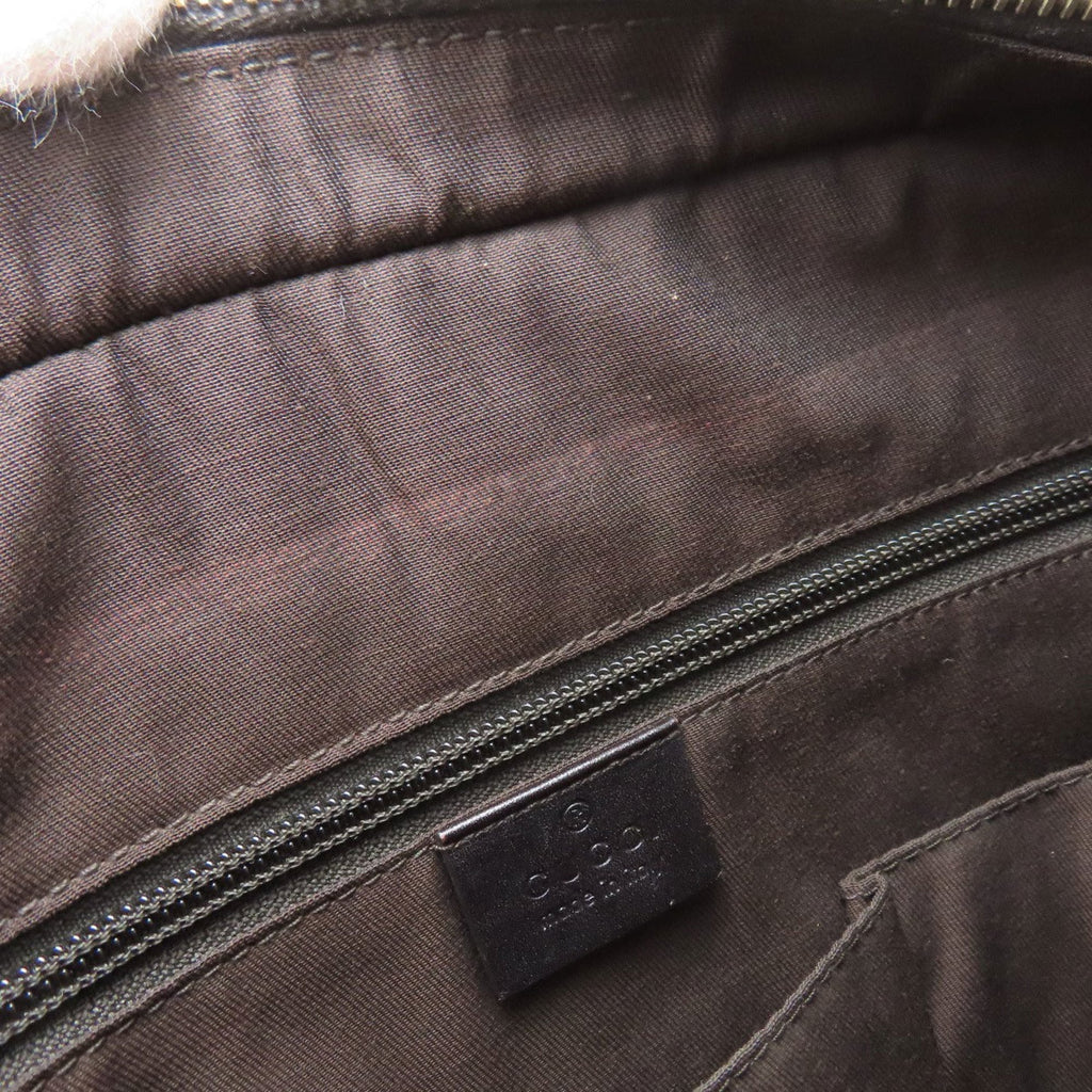 Gucci Brown Leather Shoulder Bag (Pre-Owned)
