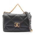 Chanel Black Leather Shoulder Bag (Pre-Owned)