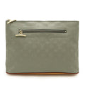 Louis Vuitton Gray Canvas Clutch Bag (Pre-Owned)