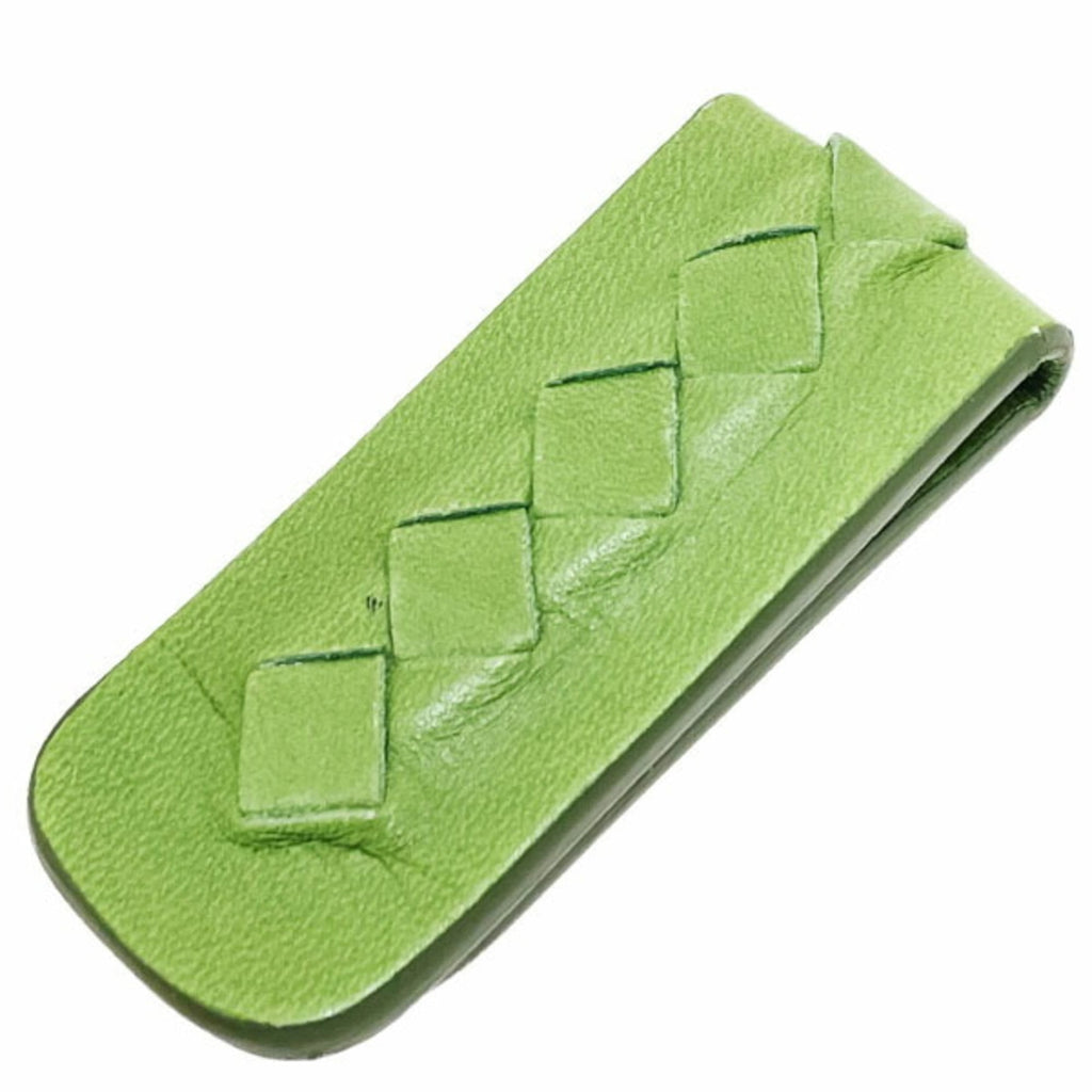 Bottega Veneta Green Leather Money Clip (Pre-Owned)