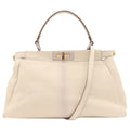 Fendi White Leather Handbag (Pre-Owned)