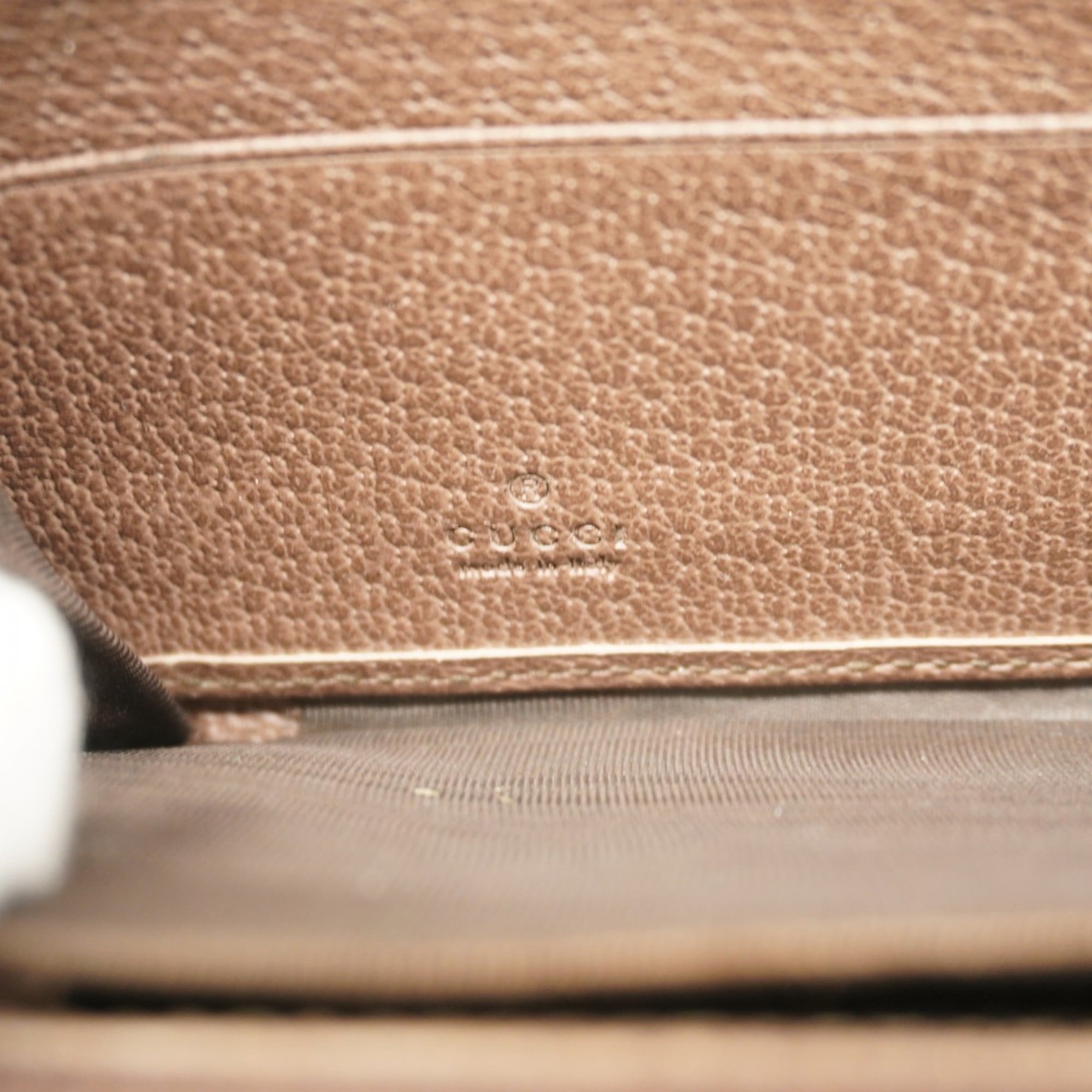 Gucci Beige Brown Pvc Long Wallet (Bi-Fold) (Pre-Owned)