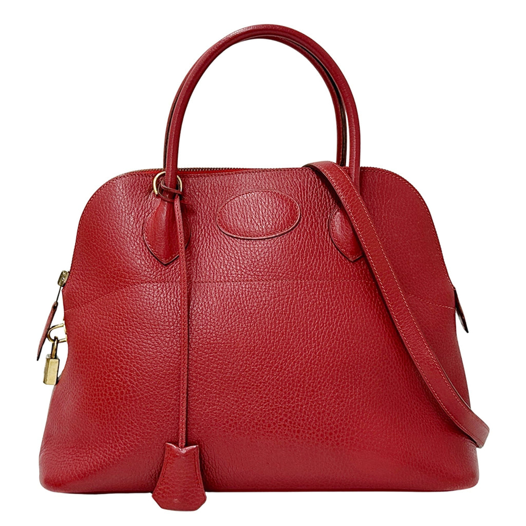 Hermes Red Color Ardennes Leather Handbag Shoulder Bag (Pre-Owned)
