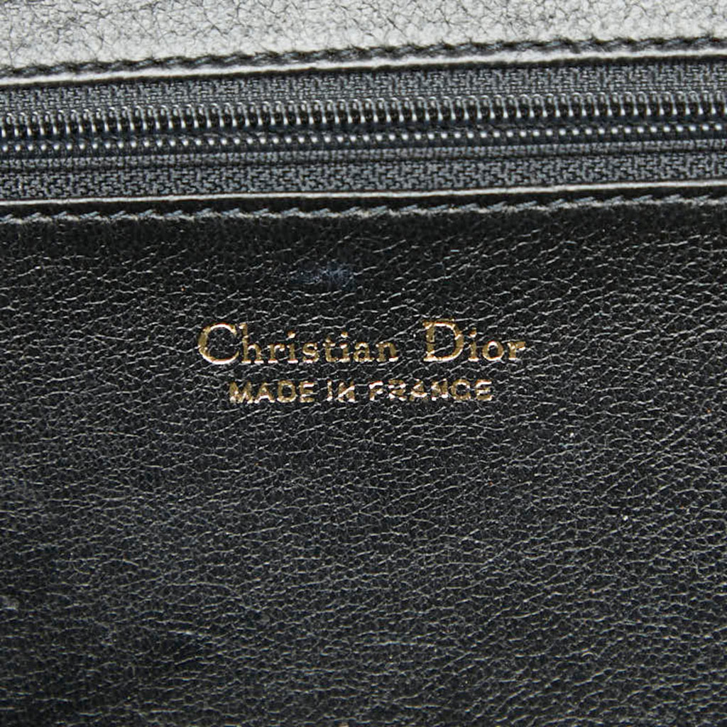 Christian Dior Black Leather Shoulder Bag (Pre-Owned)