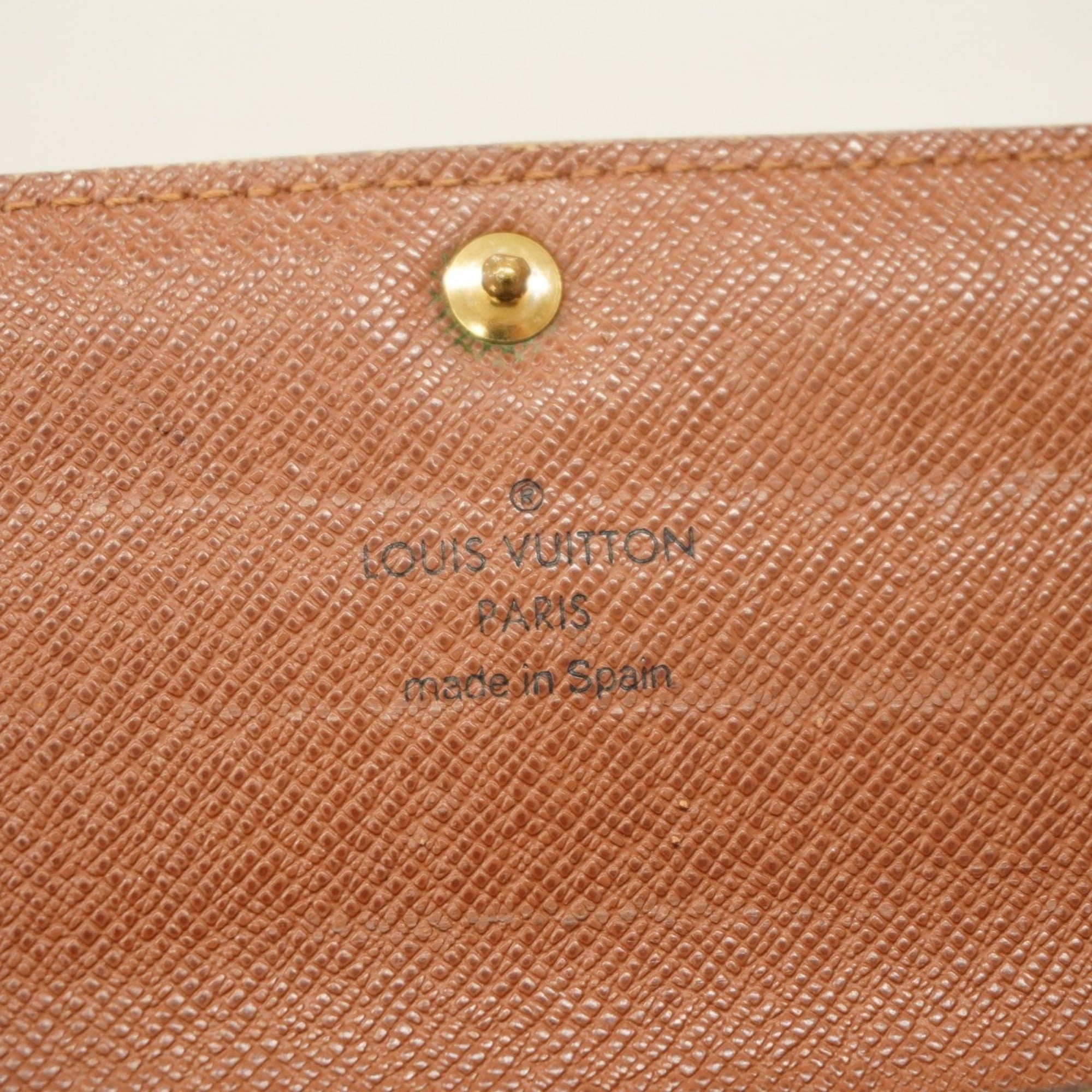 Louis Vuitton Brown Long Wallet (Bi-Fold) (Pre-Owned)