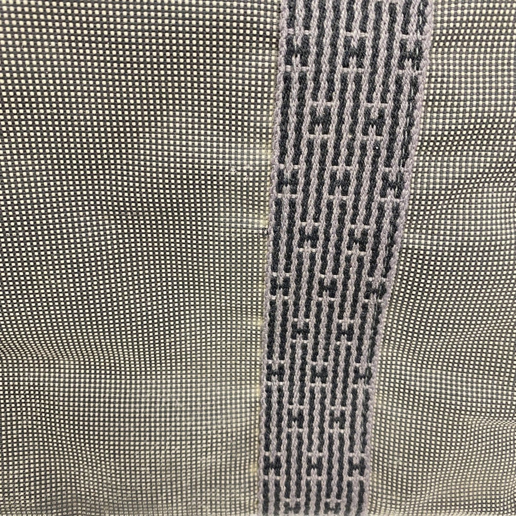 Hermes Gray Canvas Tote Bag (Pre-Owned)